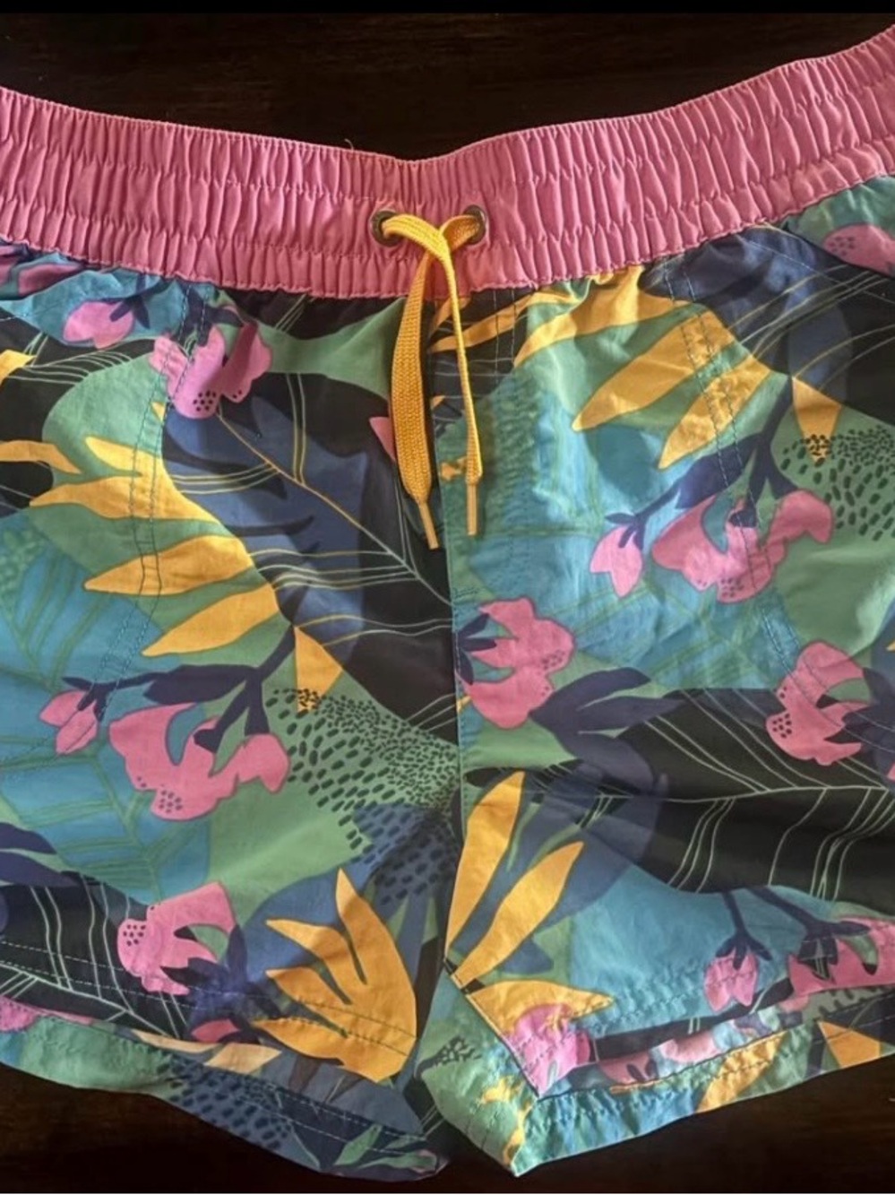 Patagonia Pink and Teal Printed Shorts